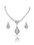 Primavera (Italian for Spring) white gold plated Necklace embedded with Fifth Element  crystals (NK 011)