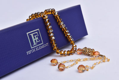 Islamic Brown Tasbih (Rosary) 100 Beads, Eid Ramadan Religious Gift