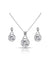 Flowering Pendant Earring embedded with Fifth Element crystals (LS 002)