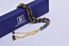Islamic Black Tasbih (Rosary) Square 33 Beads with Golden Divider, Eid Ramadan Religious Gift