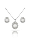 Guinevere (Welsh for Fair One) Pendant Earring embedded with Fifth Element crystals (LS 009)