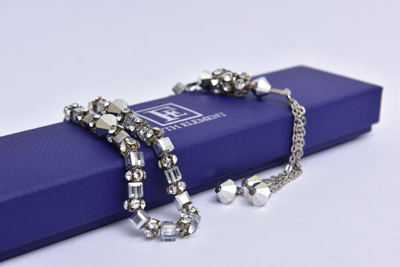 Islamic White Tasbih (Rosary) 33 Beads with Metallic Grey Divider, Eid Ramadan Religious Gift