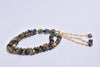 Islamic Black Tasbih (Rosary) Square 33 Beads with Golden Divider, Eid Ramadan Religious Gift