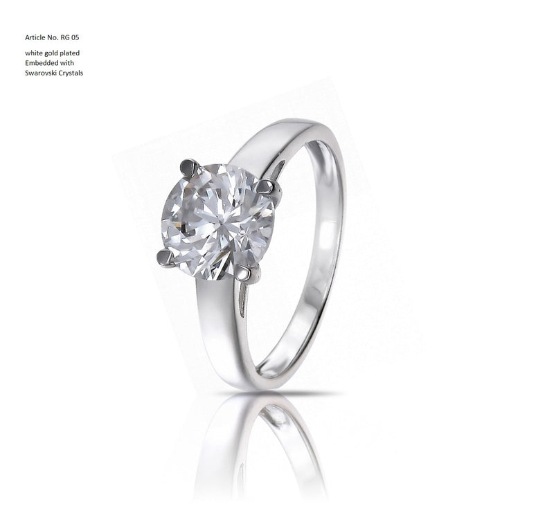Annette French for Graceful ring embedded with Fifth Element crystal (RG 005)