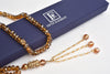 Islamic Brown Tasbih (Rosary) 100 Beads, Eid Ramadan Religious Gift