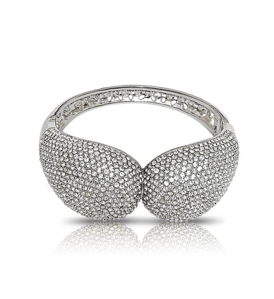 Crystal Cusp 18crt Bangle embedded with Fifth Element crystals (BN 011)