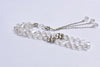 Islamic White Crystal Tasbih (Rosary) 33 Beads, Eid Ramadan Religious Gift