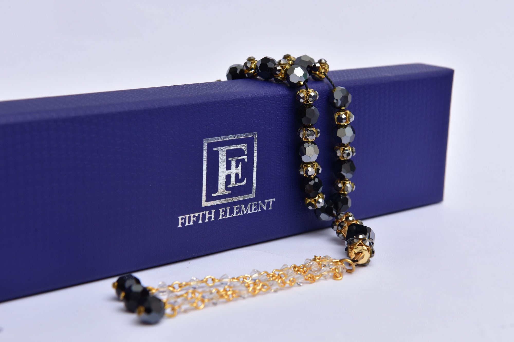 Islamic Black Tasbih (Rosary) 33 Beads with Golden Divider, Eid Ramadan