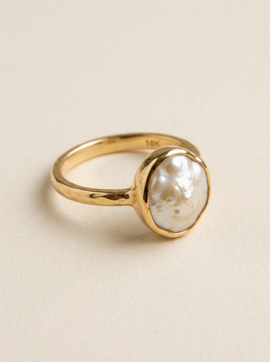 Baroque Pearl Open Ring